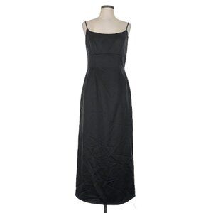 Watters and Watters Black Midi Satin Dress
